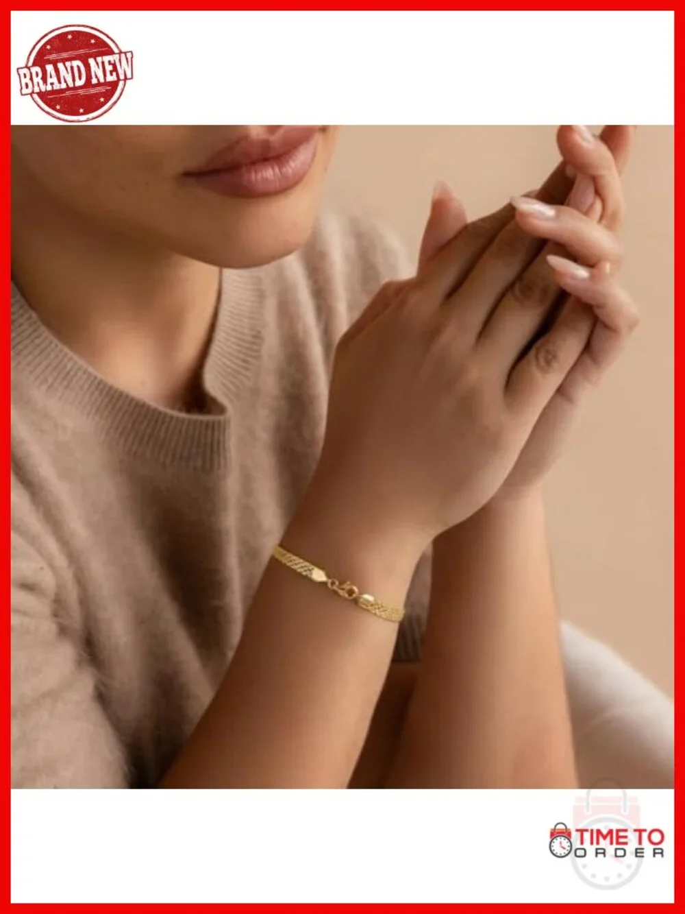 5mm Mesh Link Chain Bracelet 14K Gold Filled Dainty Bracelet 6.5-8 Inches
